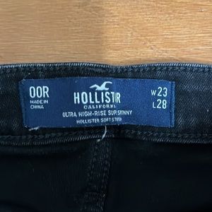 Hollister blk jeans w23L28 size 00r